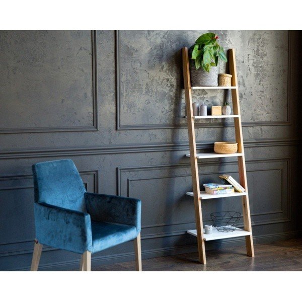 Mensola di supporto ASHME bianca, larghezza 45 cm Ashme - Ragaba-image-1