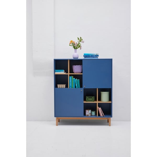 Libreria blu scuro 118x138 cm Color Living - Tom Tailor-image-1