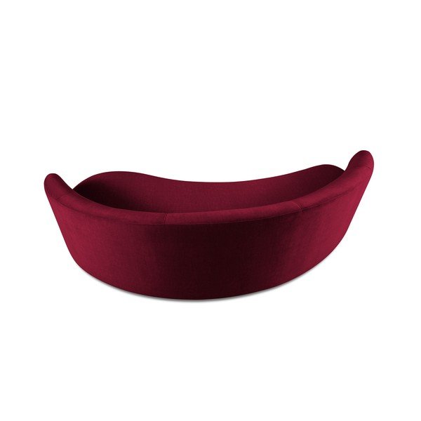 Divano asimmetrico in velluto bordeaux, a destra Debbie - Mazzini Sofas-image-3