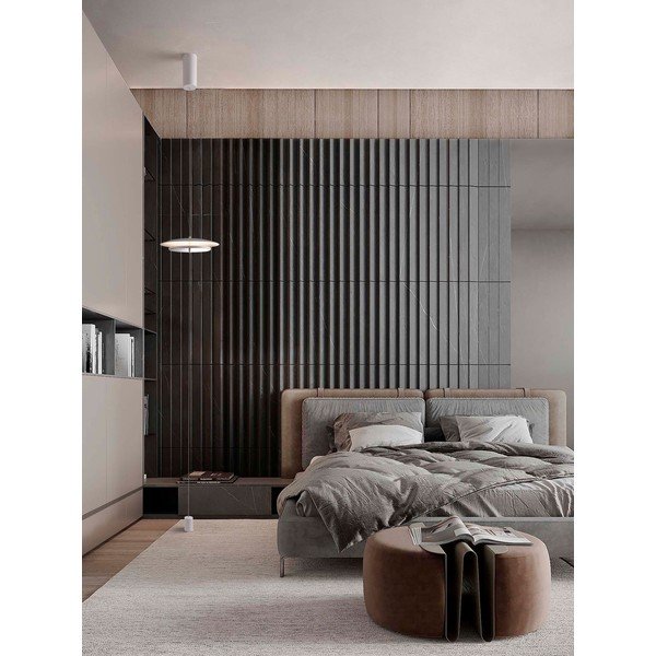 Lampada da terra LED bianco opaco in alluminio con intensità regolabile (altezza totale 330 cm) Olos – Nova Luce-image-1
