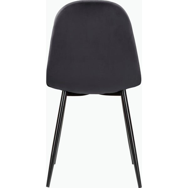 Sedie da pranzo  grigio scuro in velluto set di 4 pz Monza - Støraa-image-3