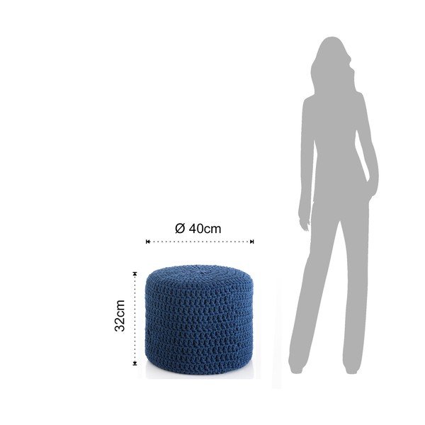 Modrý puf Tomasucci Choose, ø 40 cm-image-2