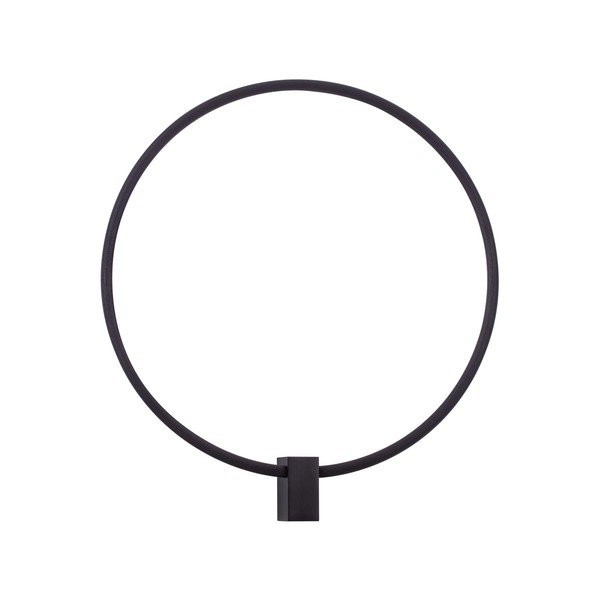 Lampada da parete LED nera opaca in alluminio con intensità regolabile Cercio – Nova Luce-image-4