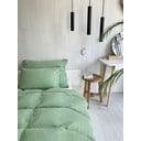 Set copripiumino e federa verde in mussola per letto singolo 135x200 cm Plain Muslin – Butter Kings
