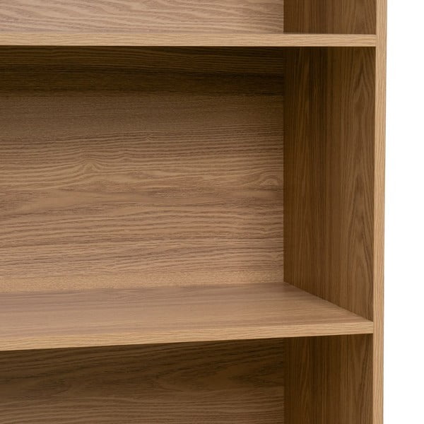 Libreria di colore naturale con effetto rovere 80x172x40 cm Elia – Casa Selección-image-2