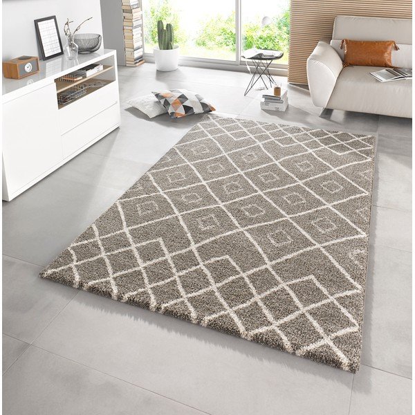 Tappeto marrone Disegno, 160 x 230 cm - Mint Rugs-image-1