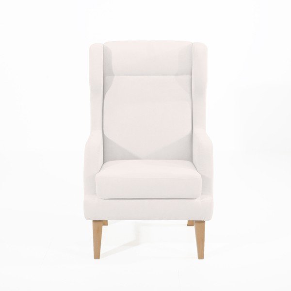 Krémové křeslo ušák Max Winzer Bennet Suede-image-3