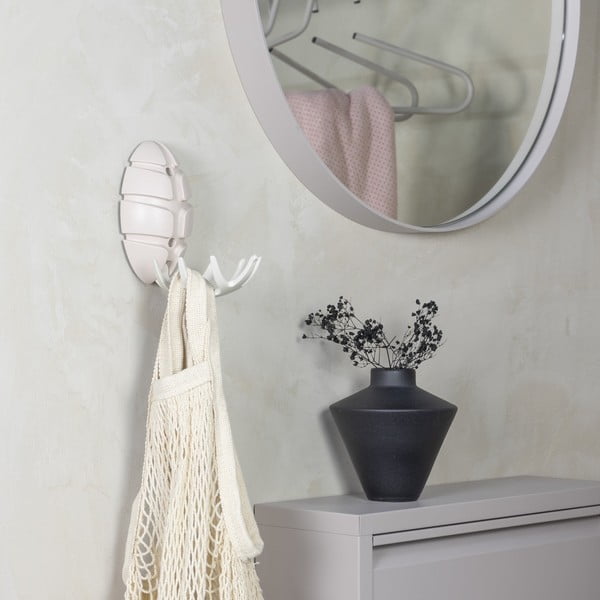 Gancio da parete bianco/color argento lucido in plastica Bug – Spinder Design-image-2