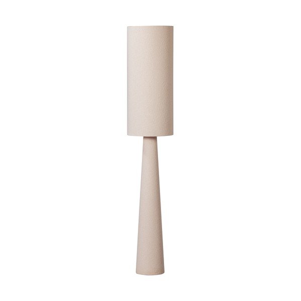 Lampada da terra beige con paralume in tessuto (altezza totale 187 cm) Loft – WOOOD