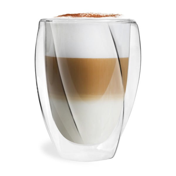 Set di 2 bicchieri da latte a doppia parete, 300 ml - Vialli Design