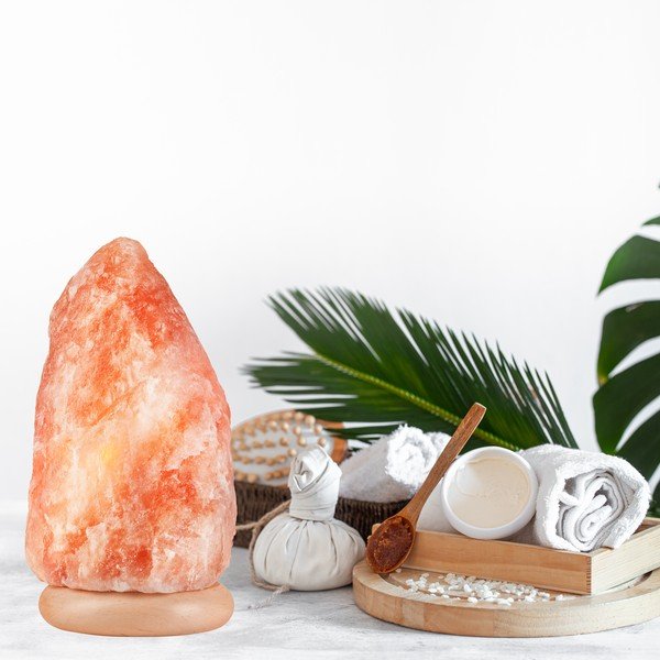 Lampada di sale arancione, altezza 30 cm Sally - LAMKUR-image-1