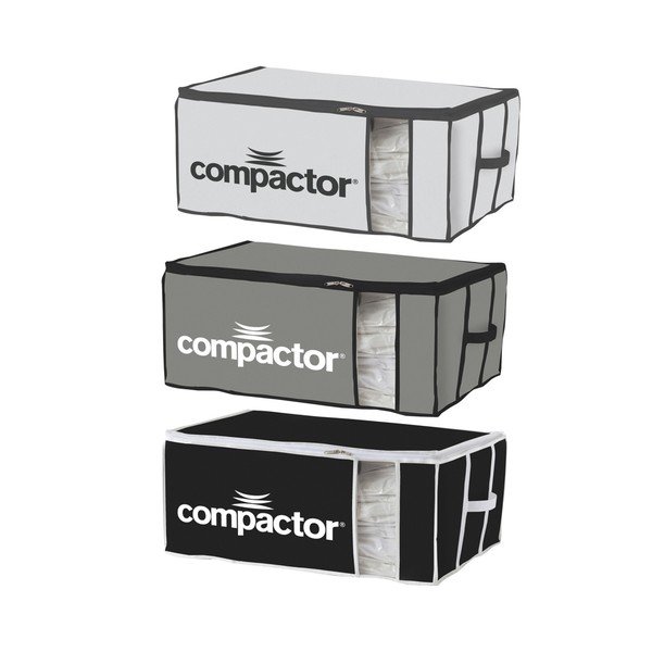Sada 3 textilních úložných boxů Compactor XXL