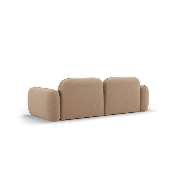 Divano in velluto beige 230 cm Audrey - Interieurs 86-image-3