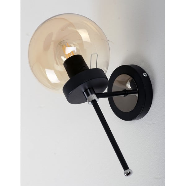 Lampada da parete in giallo ocra/nera ø 15 cm Tokyo – Squid Lighting-image-1