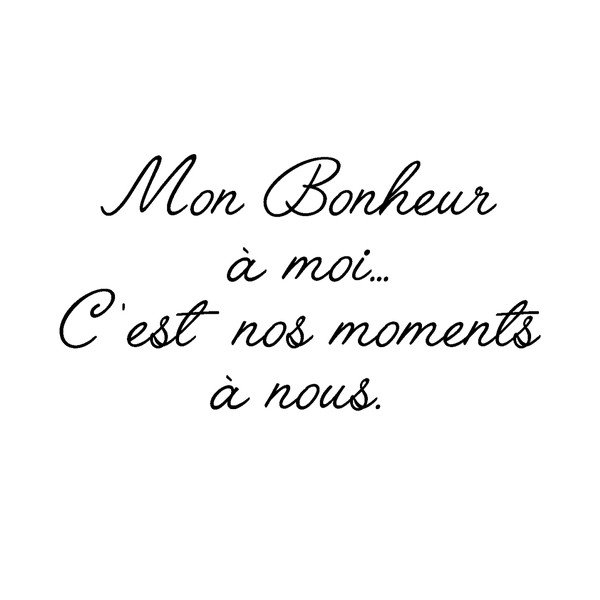 Samolepka Ambiance Mon Bonheur Quote