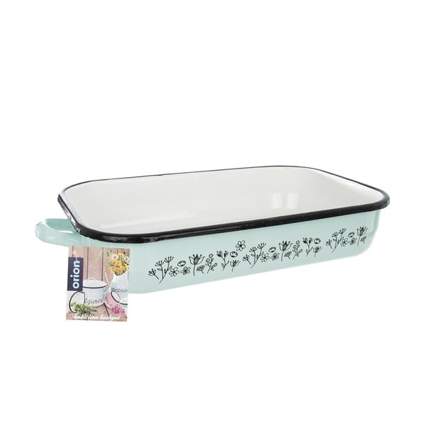 Piastra da forno smaltata verde menta Meadow, 34 x 22 cm - Orion-image-3