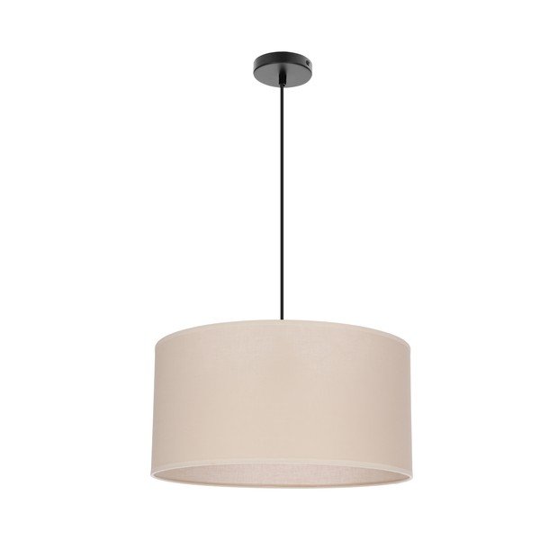 Lampadario beige con paralume in tessuto ø 40 cm Shanti – Candellux Lighting