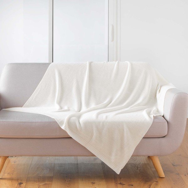 Coperta a maglia 125x150 cm Tricotine - douceur d'intérieur-image-1