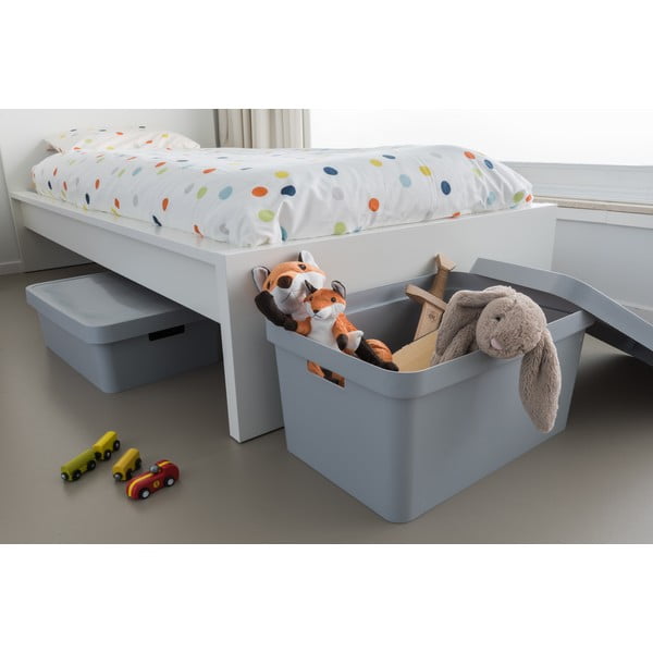 Cassetta di stoccaggio grigia con coperchio , 45 l Infinity - Curver-image-1