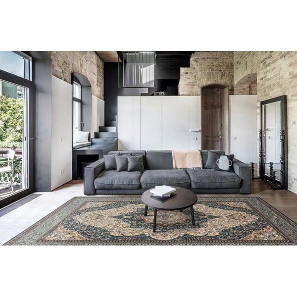 Tappeto in lana verde 200x300 cm Charlotte - Agnella-image-1