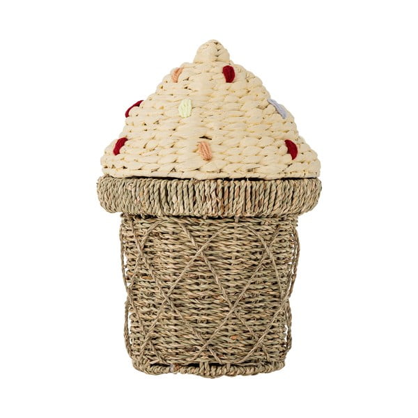 Cesta per giochi da bambino di colore naturale in erba marina ø 28x41 cm Cillie – Bloomingville Mini