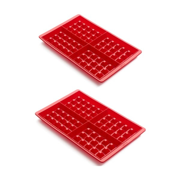 Stampo per cialde in silicone rosso - Lékué