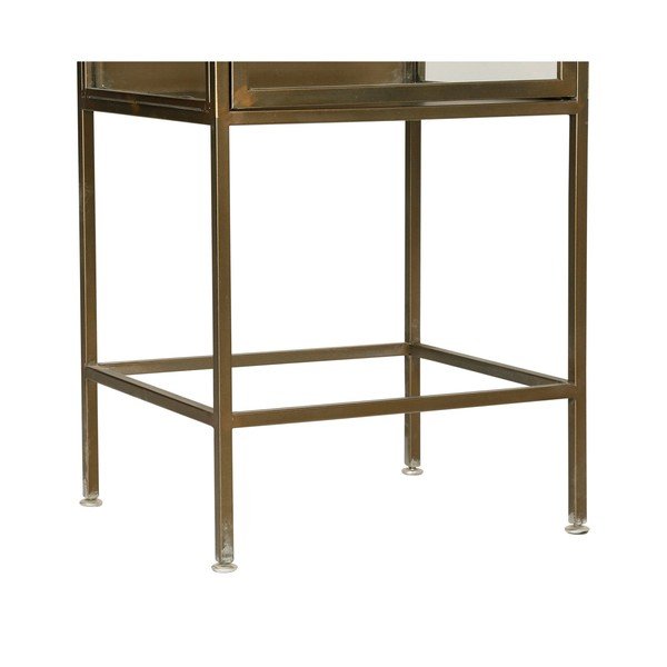 Vetrina in metallo color oro 47,5x170 cm Dagenham - Côté Table-image-4