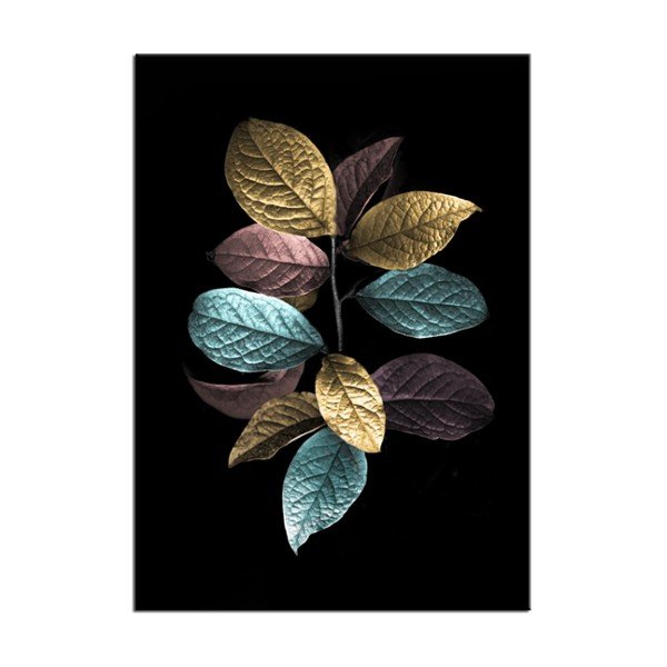Immagine Glas Pastell Leafes, 70 x 100 cm - Styler