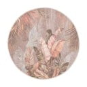 Tappeto rotondo in rosa chiaro lavabile ø 150 cm Dusty Leaves – Mila Home