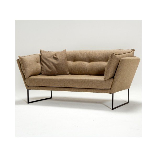 Divano a tre posti marrone sabbia Chill - Balcab Home-image-3