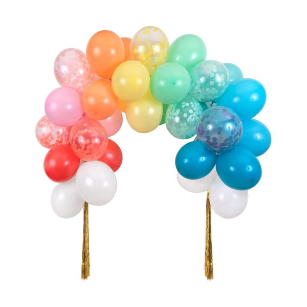 Accessori per feste in set da 40 pezzi Rainbow Balloon Arch - Meri Meri