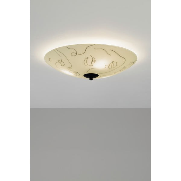 Lampada da soffitto bianca con paralume in vetro 43x43 cm Messy Family - Markslöjd-image-1