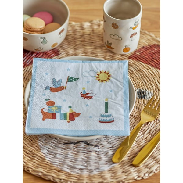 Tovaglioli di carta in set da 20 pezzi Charlie - Bloomingville Mini-image-2