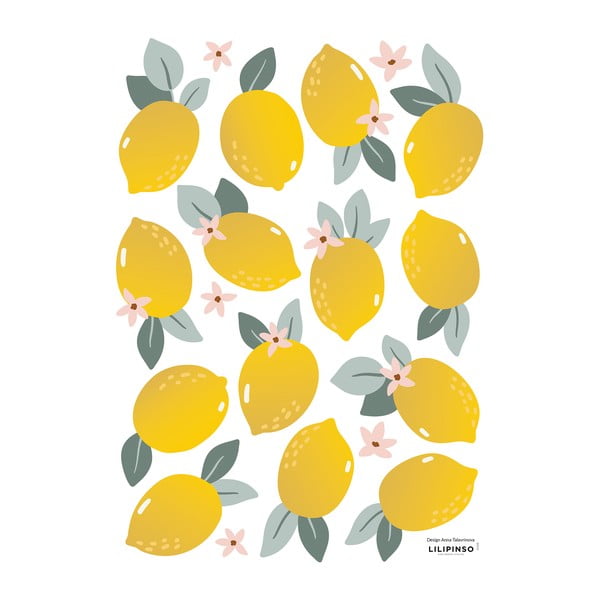 Adesivi per bambini in set da 14 30x42 cm Lemons - Lilipinso