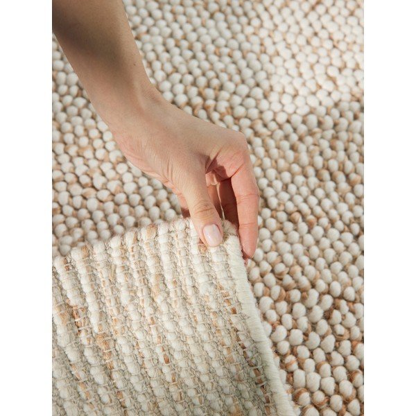 Tappeto beige tessuto a mano in misto lana 80x150 cm Peas - Villeroy&Boch-image-4