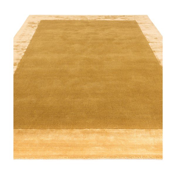 Tappeto giallo ocra tessuto a mano con lana 160x230 cm Ascot - Asiatic Carpets-image-1