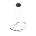 Lampadario dimmerabile LED nero opaco Darvin - Trio
