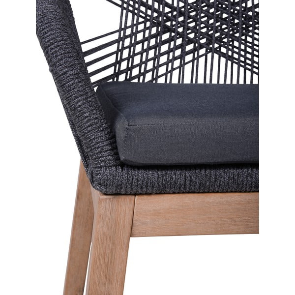 Sedia da giardino in legno grigio Pomona - Garden Pleasure-image-1