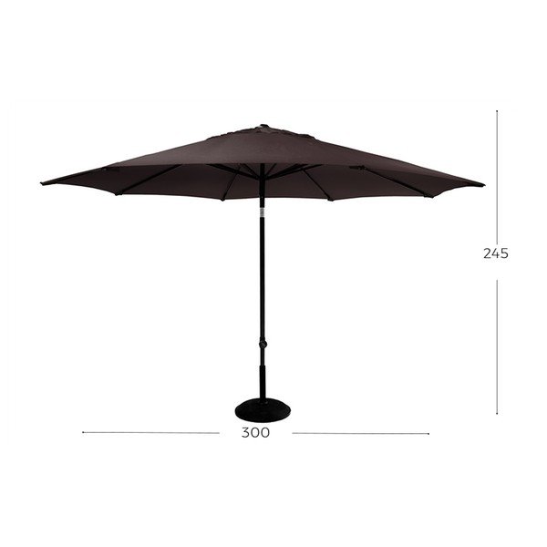 Ombrellone da giardino marrone Solar, ø 300 cm - Hartman-image-1