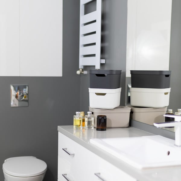 Scatola di plastica con coperchio Deco - Rotho-image-1