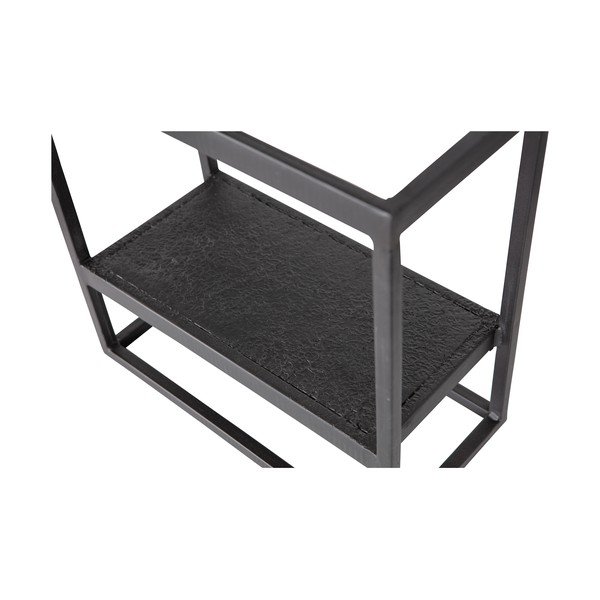 Supporto da parete in metallo nero 40x40 cm Febe - WOOOD-image-4