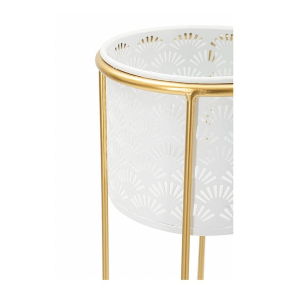 Set di 2 piedistalli per piante in metallo ø 17 cm altezza 46 cm Whity - Mauro Ferretti-image-4