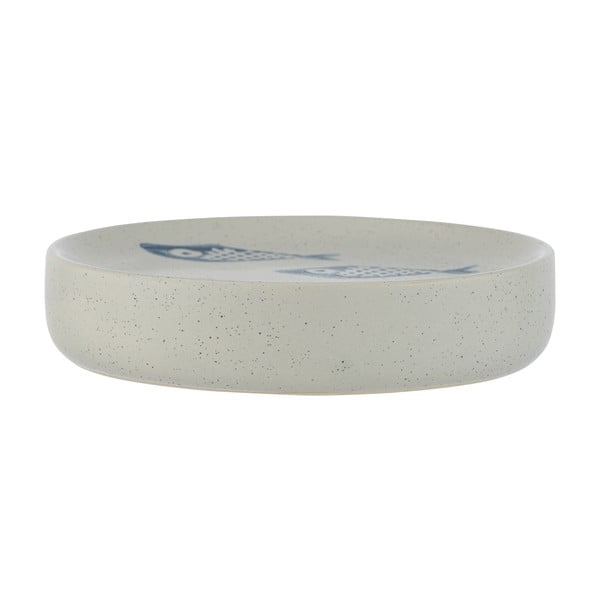 Portasapone in ceramica bianca e blu Aquamarin - Wenko-image-3