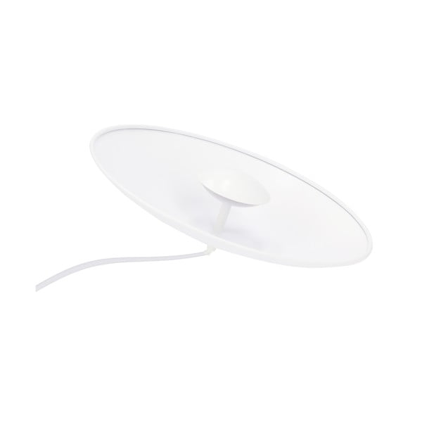 Lampadario LED bianco con paralume in metallo Lund – Candellux Lighting-image-4