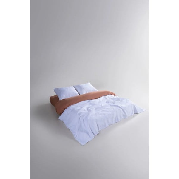 Set con copriletto e federa bianco in jacquard 180x240 cm Jacquard – Mila Home Luxury-image-2