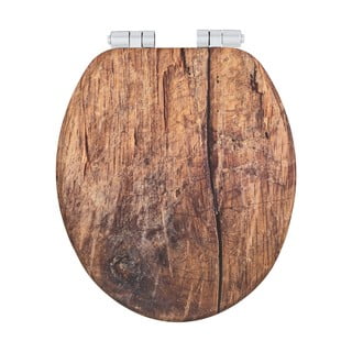 Sedile per WC con chiusura automatica 37 x 43 cm Rustic - Wenko