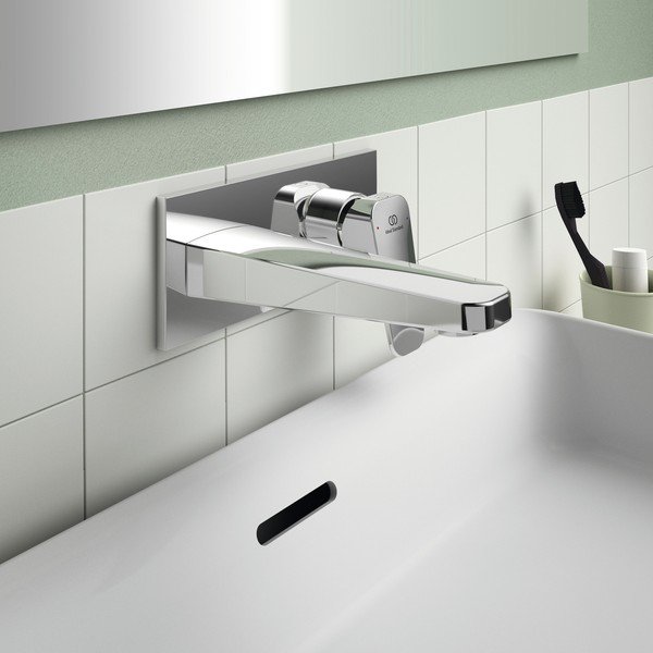 Rubinetto per lavabo argentato effetto lucido Ceraplan - Ideal Standard-image-1