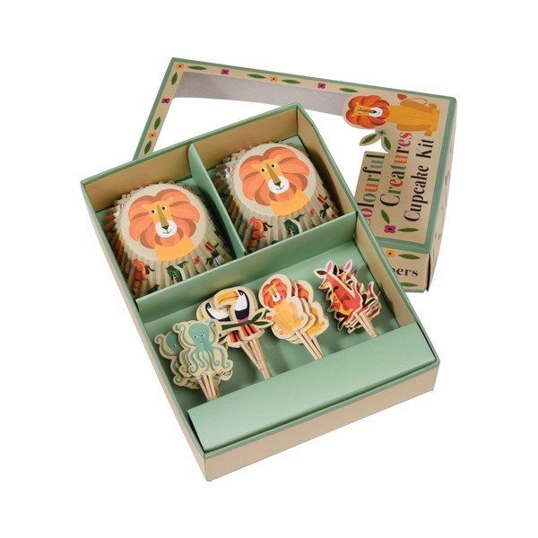 Sada pro zdobení cupcaků Rex London Colourful Creatures
