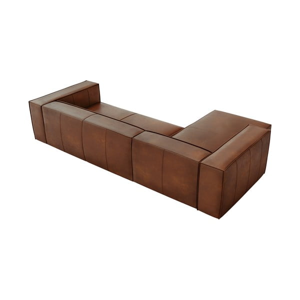 Divano angolare in pelle marrone cognac (angolo sinistro) Madame - Windsor & Co Sofas-image-4