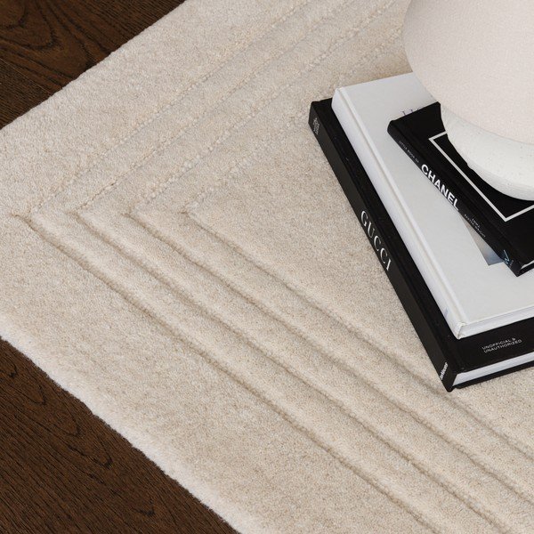 Tappeto in lana avorio tessuto a mano 120x170 cm Orlo Ivory - Asiatic Carpets-image-2